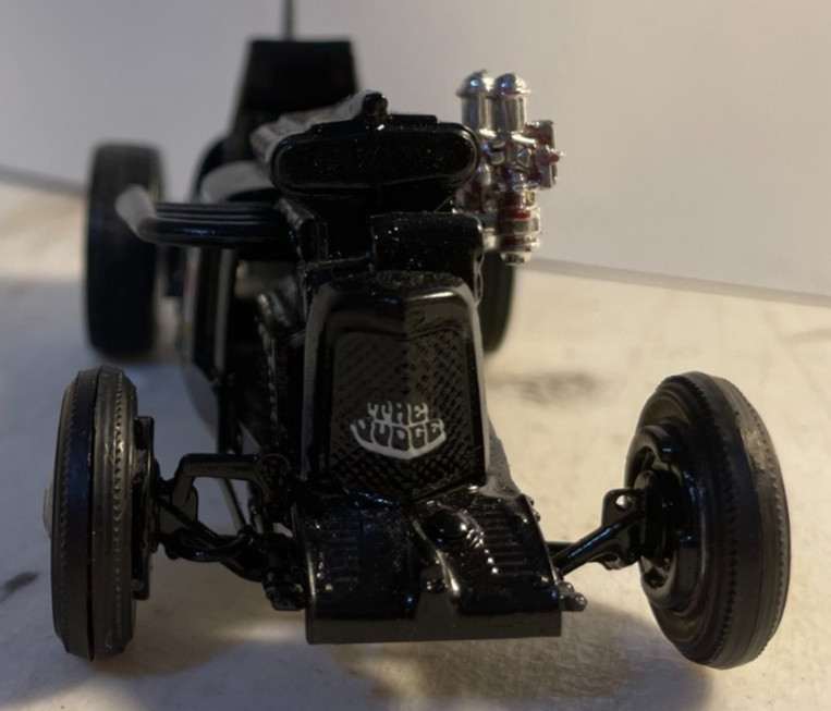 Black 1934 Aston-Martin Ulster rat rod junkyard