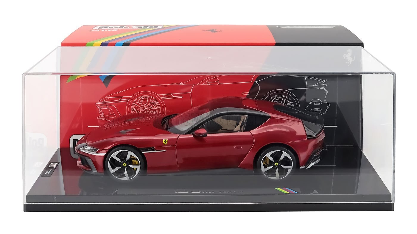 Polistil 1:18 Ferrari 12Cilindri 2024 Imola Red Metallic with Showcase (18FE0…