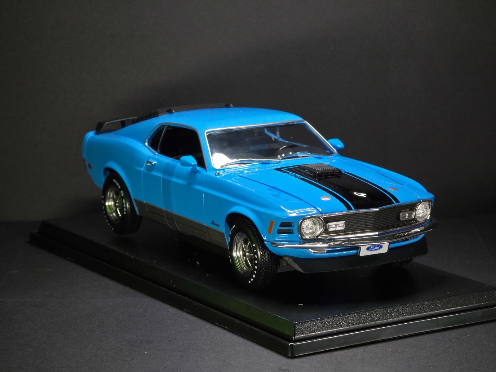 1970 Ford Mustang Mach 1 Blue 1:18 Maisto Exclusive Style Special Edition