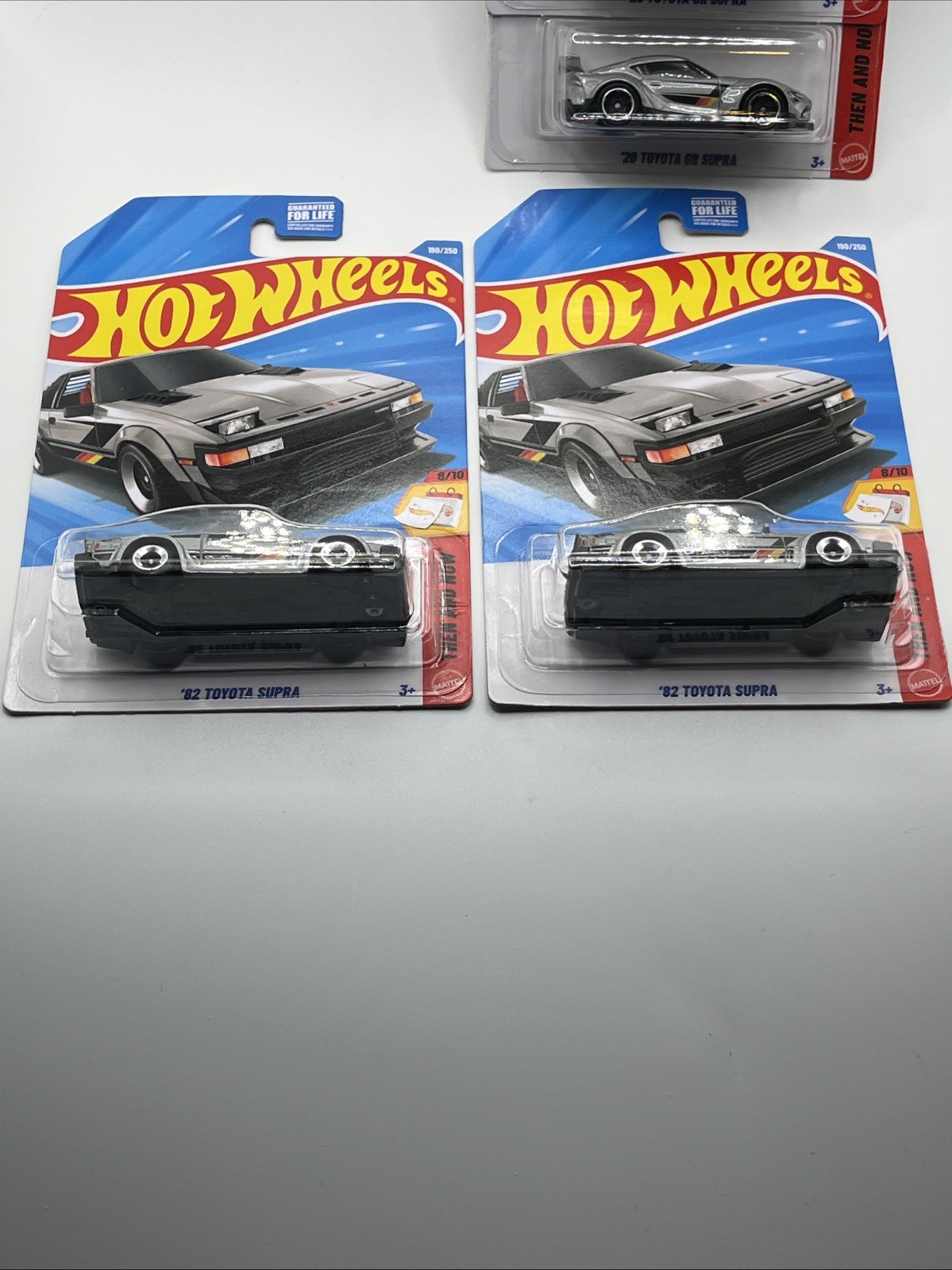 Hot Wheels ‘82 & ‘20 TOYOTA GR SUPRA Silver Lot of 4