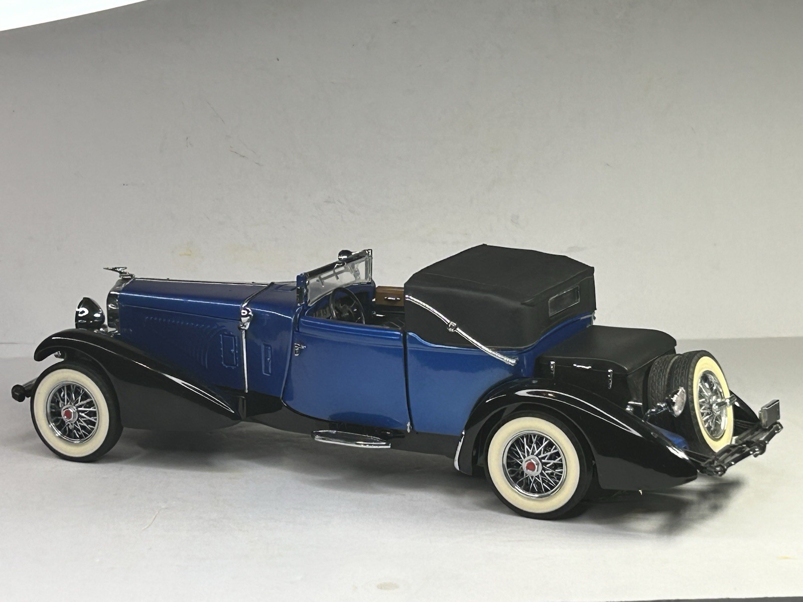 Franklin Mint 1933 Duesenberg J Victoria Blue 1:24 Die Cast B11RU77 (1991) READ