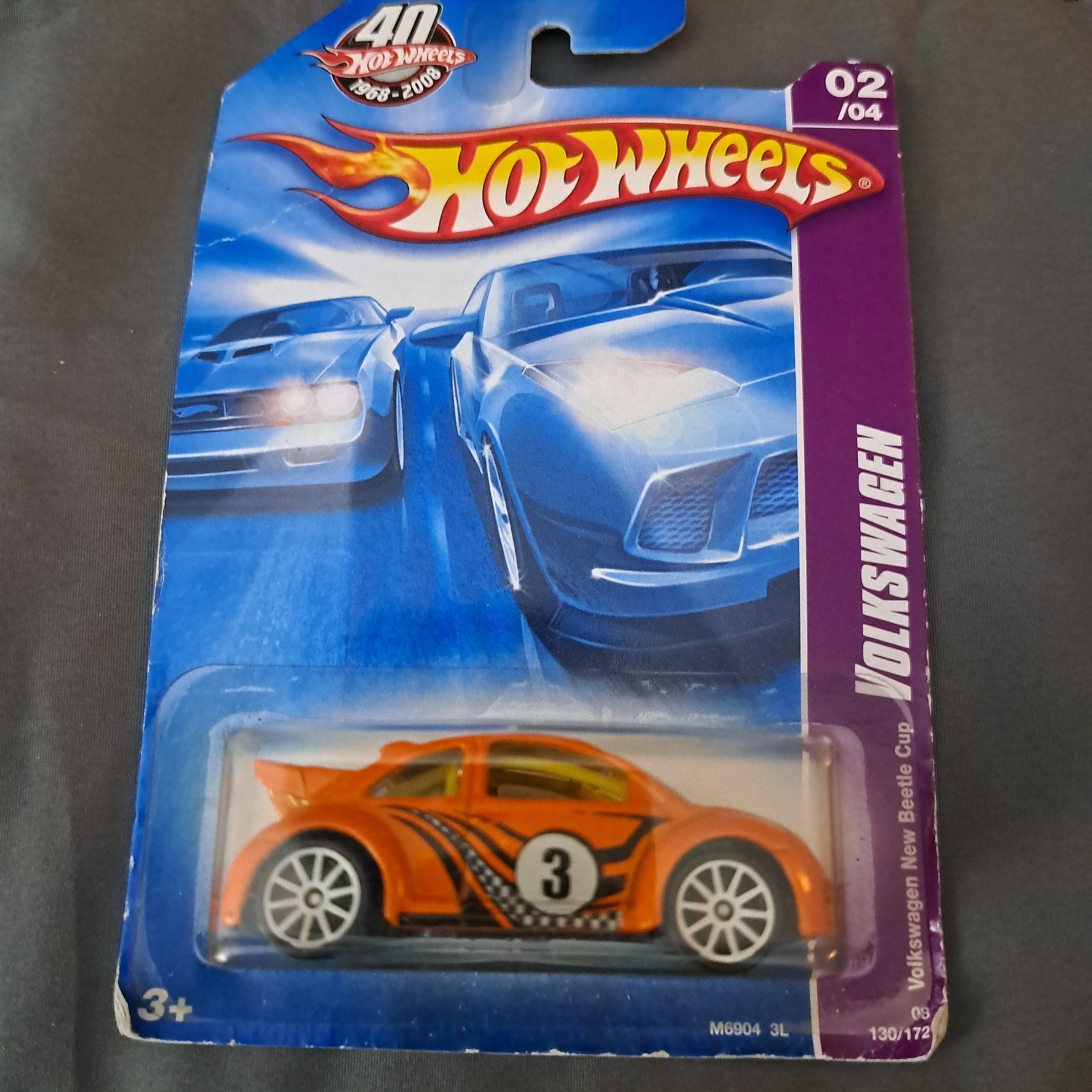 Hot Wheels Volkswagen New Bettle Cup Orange 02/04 Unopened Package