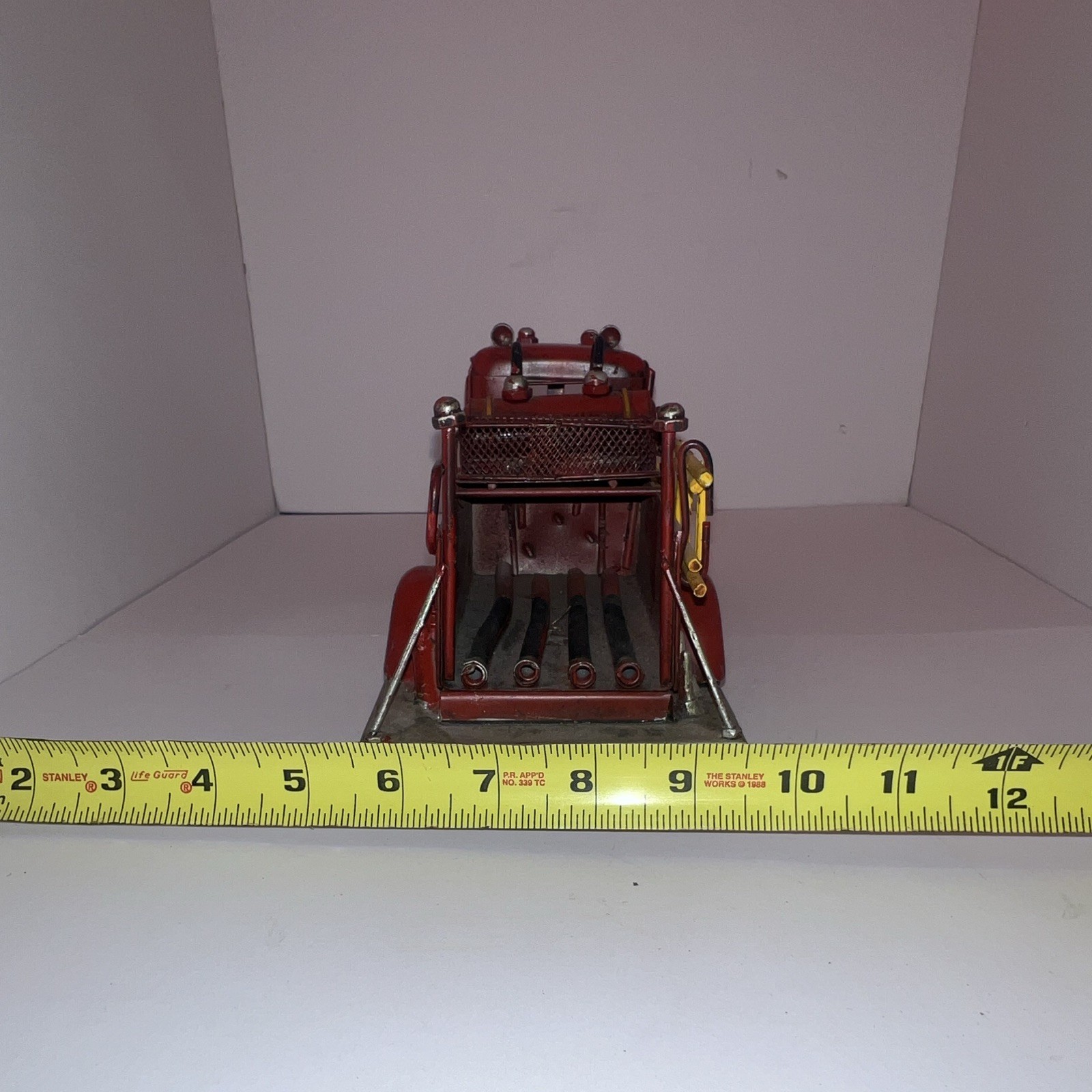 Metal Diecast Fire Truck Toy Vehicle Model – Red Yellow Silver