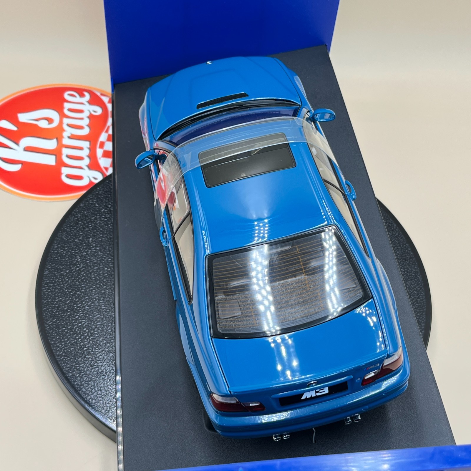 AUTOart 1/18 BMW M3 Coupe 2001 Laguna Seca Blue 70544 old diecast model