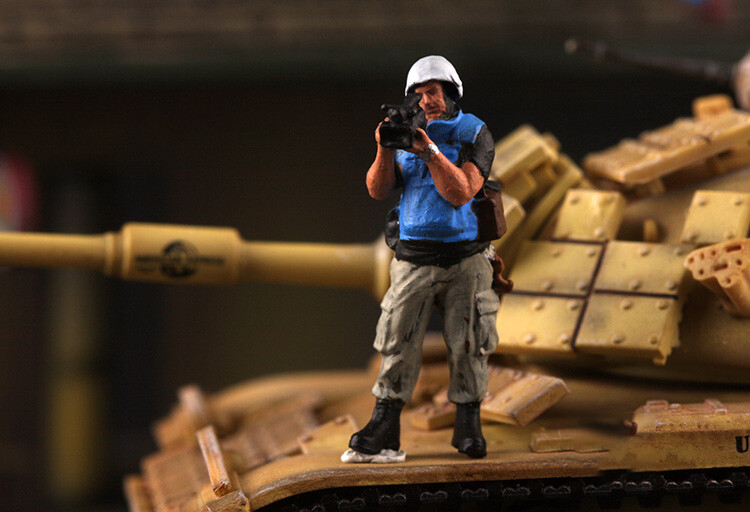 1/72 TANK 1:72 WW2 Middle East War correspondent Soldiers toy TotalWar diorama