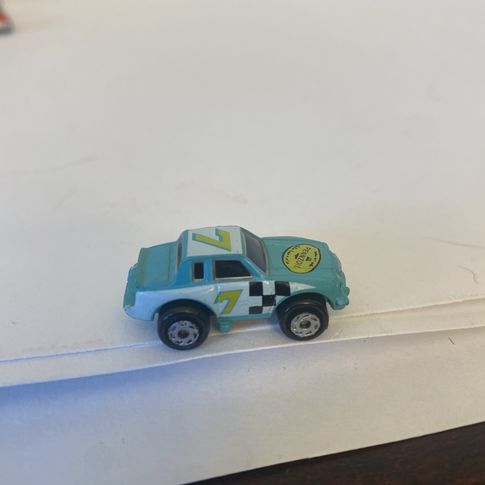 Rare Micro Machines 1990 Pontiac Grand Prix Pennzoil #7 Race Car From Galoob