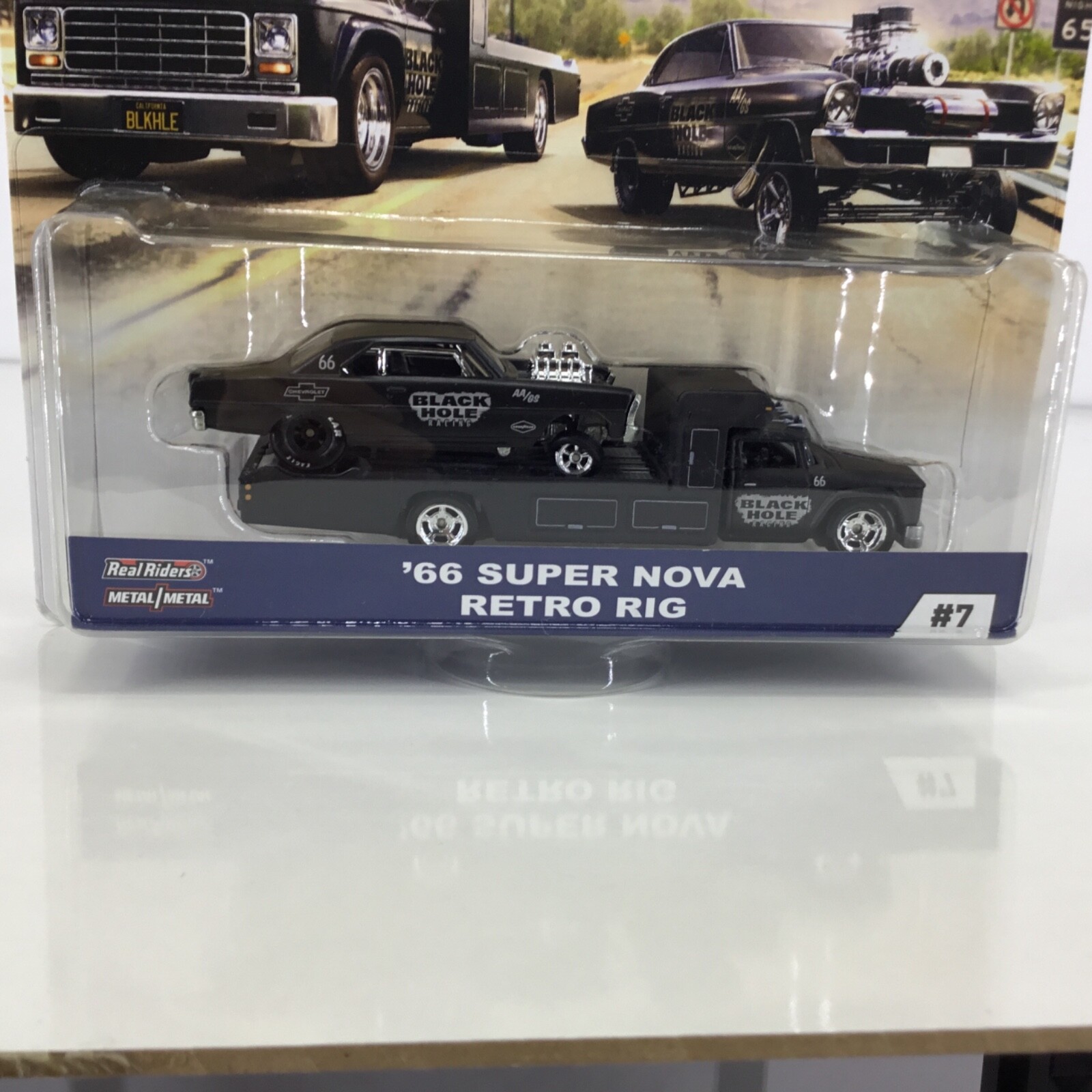 ERROR Hot Wheels 66 Super Nova Black Hole Car Culture Team Transport Blown Tire