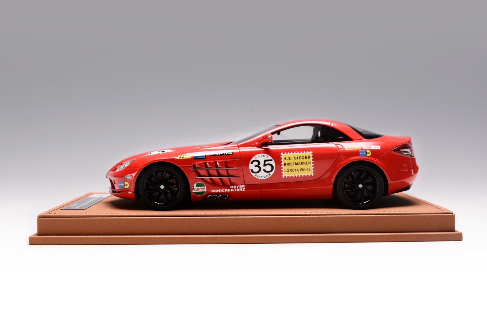 1/18 Ivy Models Mercedes Benz McLaren SLR in Mercedes RED AMG Leather Base
