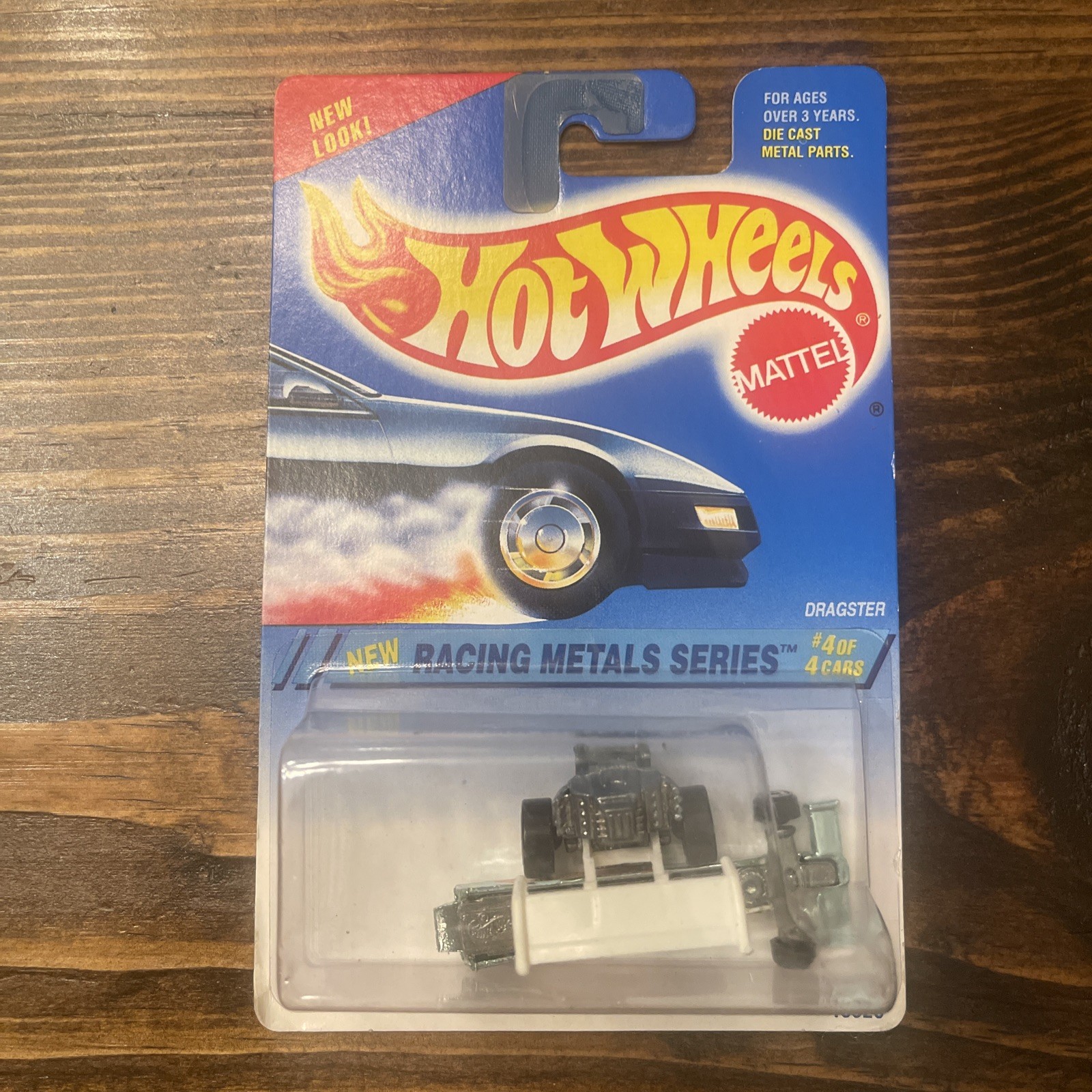 HOT WHEELS RACING METALS SERIES CHROME DRAGSTER New OnCARD #340 Huge Error