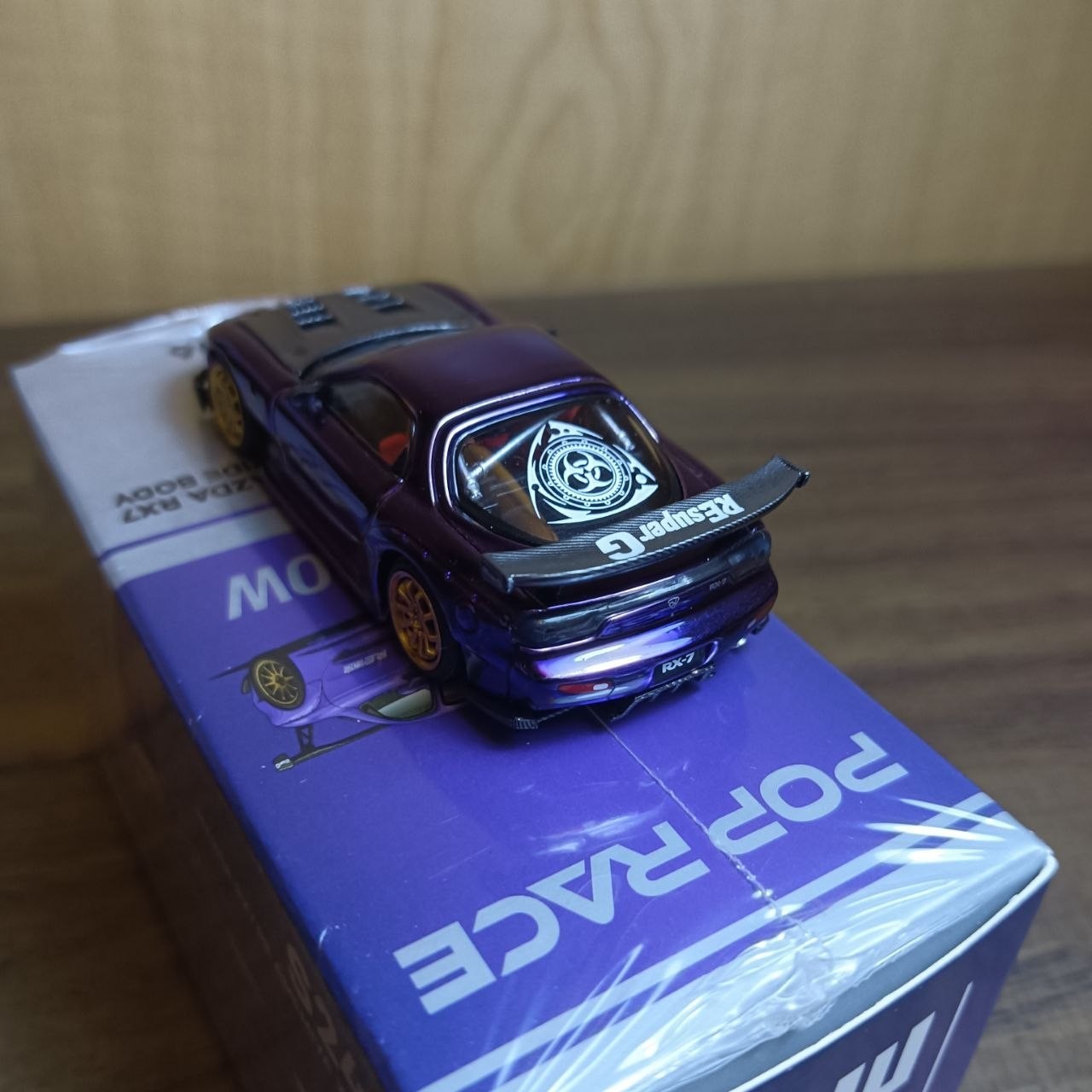 Pop Race XCartoys S24-06 Mazda RX-7 Re Amemiya Wide Body Purple BEAUTIFUL
