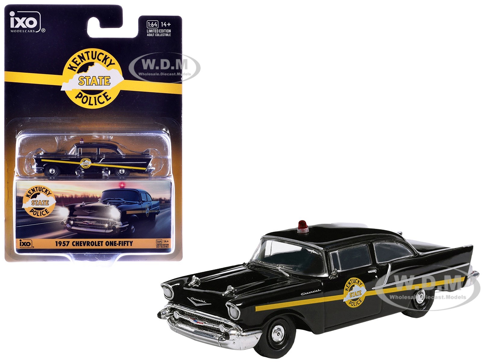 1957 CHEVROLET ONE-FIFTY “KY STATE POLICE” 1/64 DIECAST MODEL CAR BY IXO IA64015