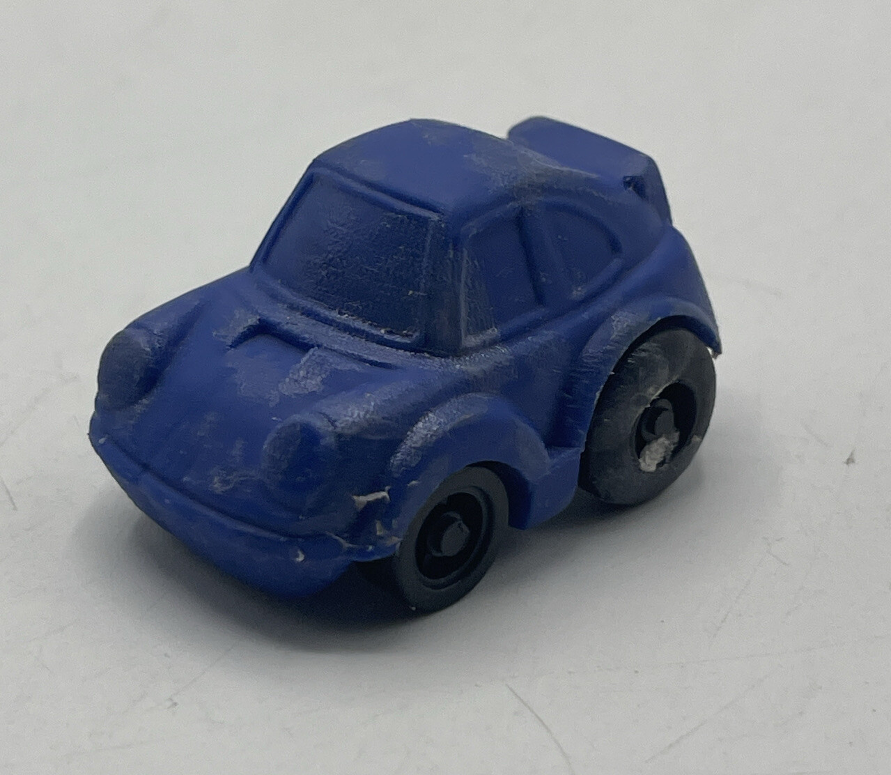 Vintage PORSCHE 930 BLUE RUBBER/PLASTIC PULL BACK FRICTION Sanrio