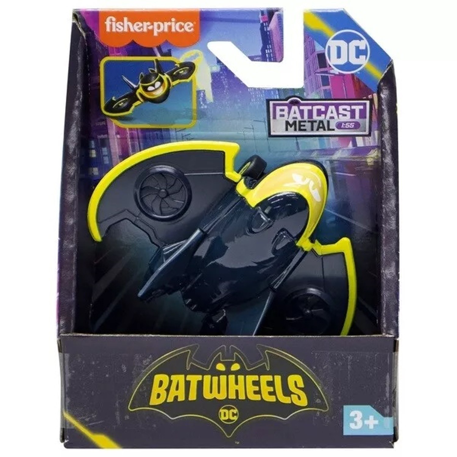 BATWHEELS BATCAST METAL 1:55 SCALE ASST. HML12 ASSORT FISHER-PRICE BATMAN TOY DC