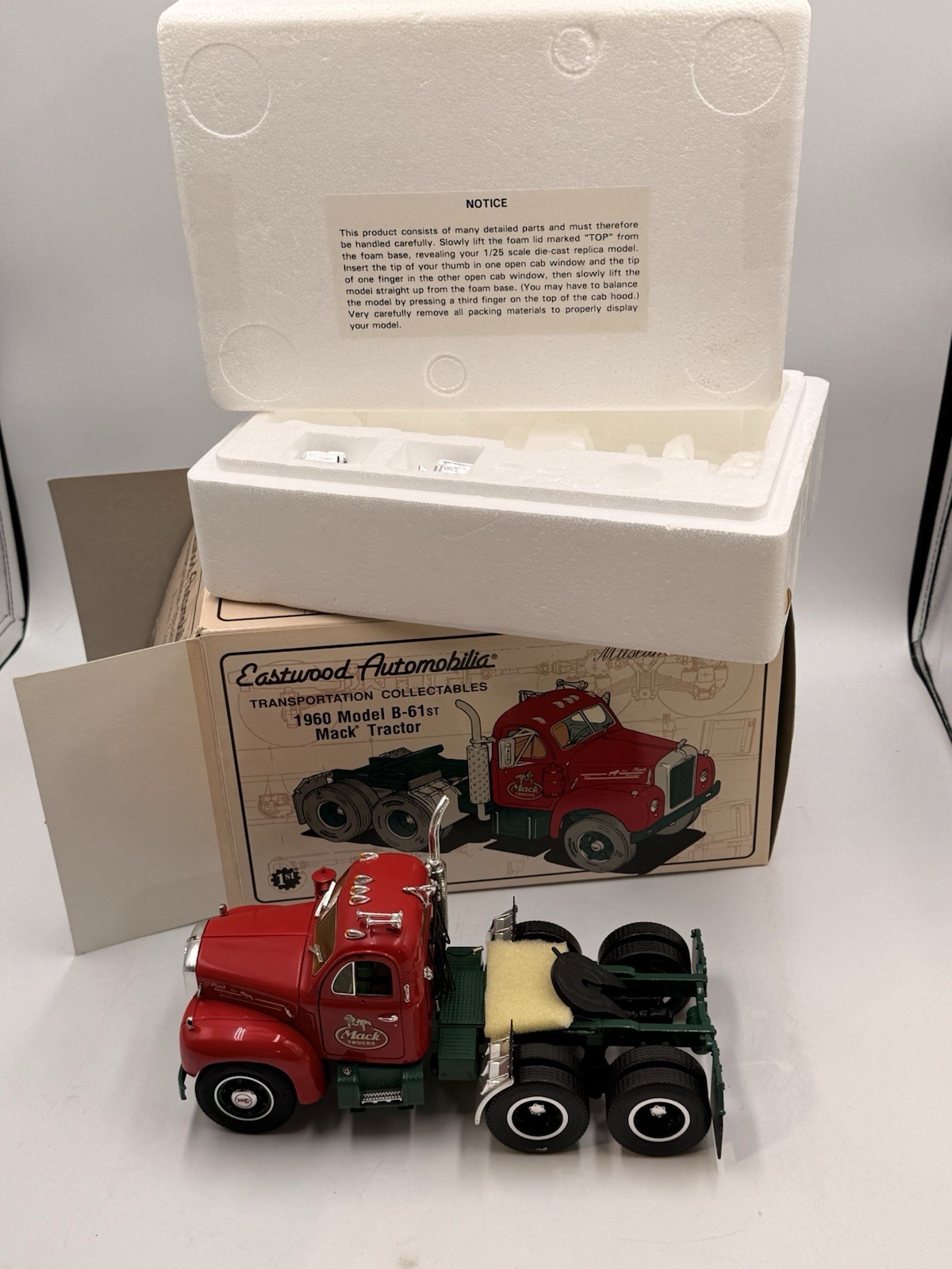 Eastwood Automobile 1960 Model B-61 Mack Tractor Museum Edition Die-cast In Box
