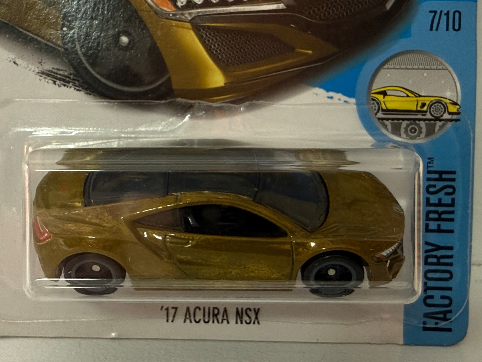 2016 HOT WHEELS SUPER TREASURE HUNT 7/10 FACTORY FRESH ’17 ACURA NSX 1:64