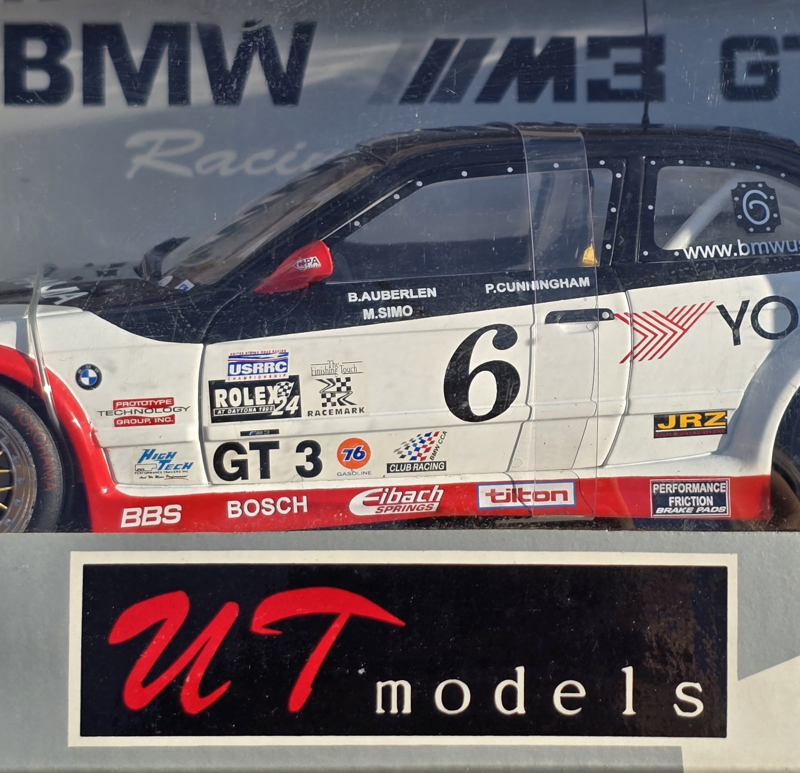 1:18 UT Limited Models BMW E36 M3 GTR Yokohama #6 Die-Cast