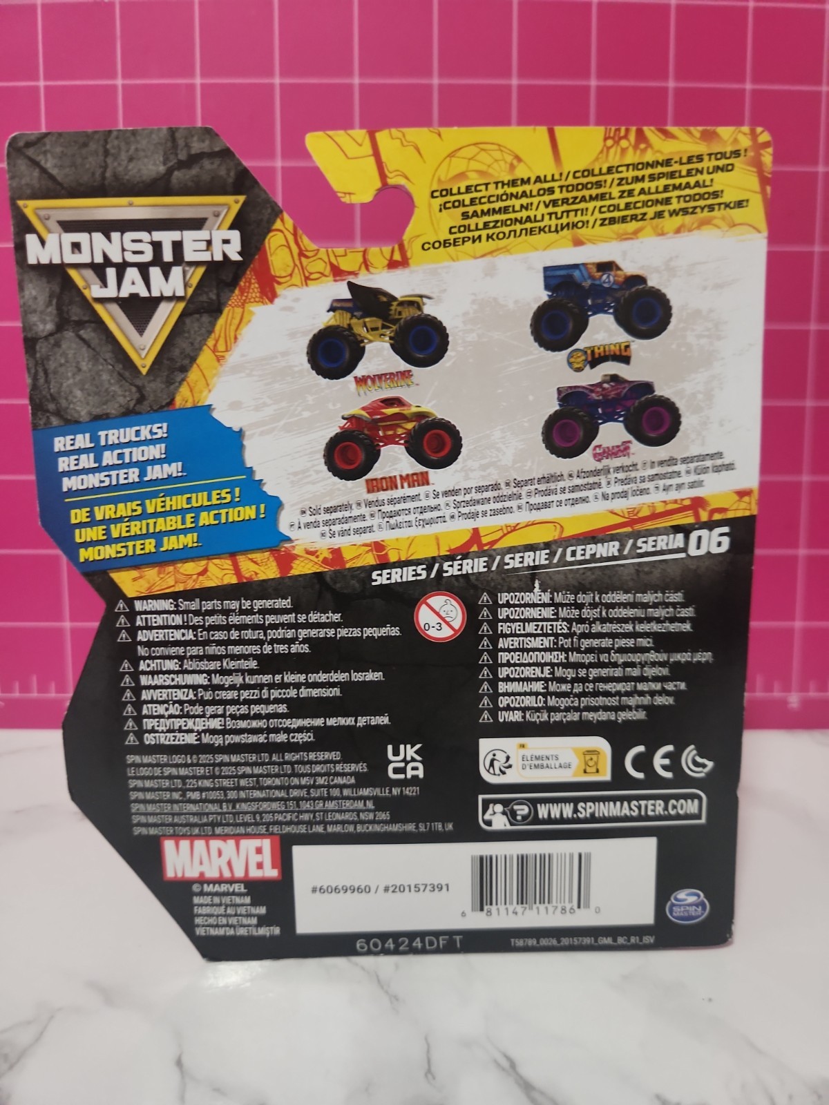 2026 MONSTER JAM 1/64 MARVEL “THE THING” – NEW SERIES 6 DIECAST MONSTER TRUCK