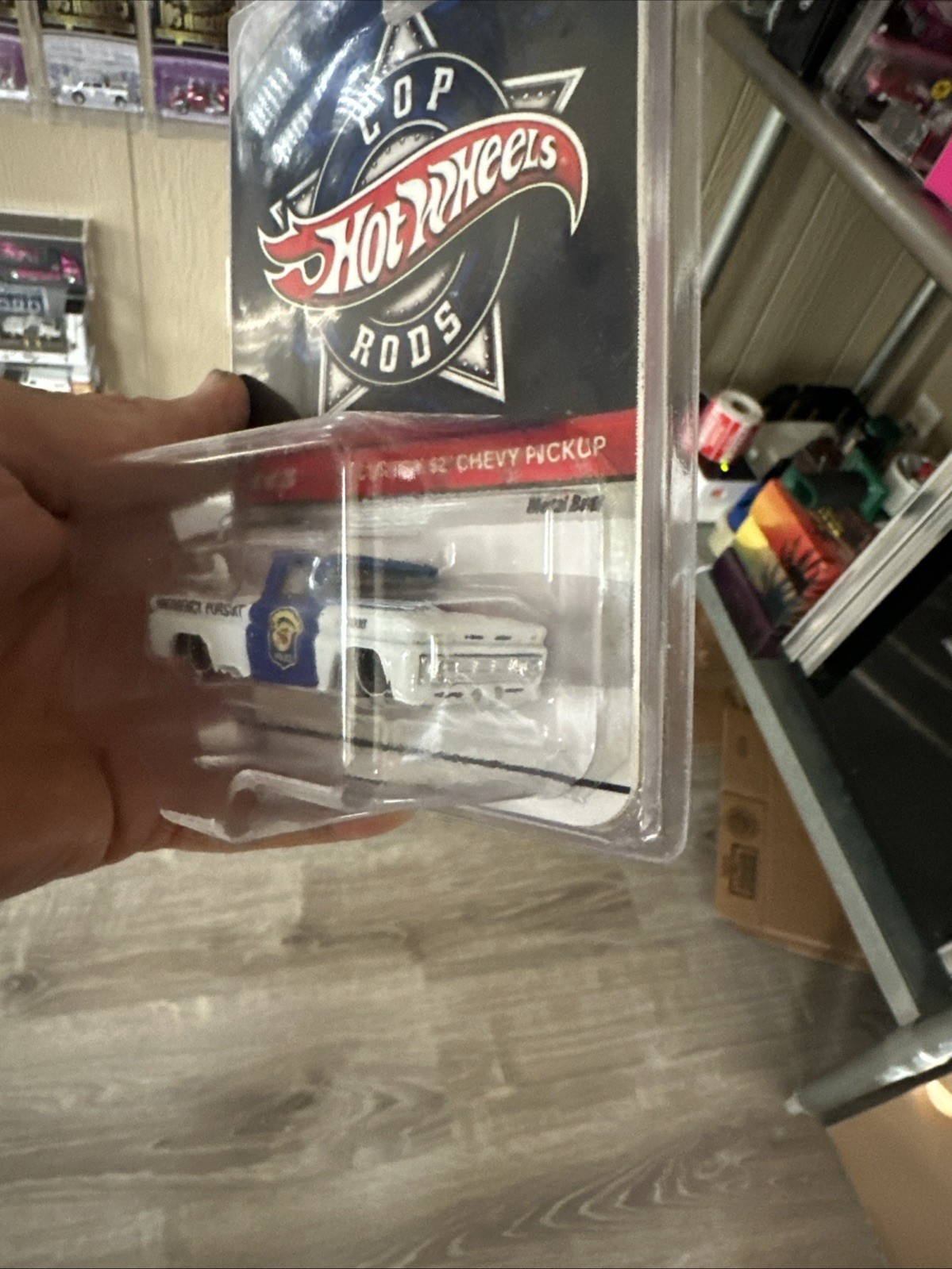 Hotwheel Cop Rod Custom 62 C10 Metal Base Truck