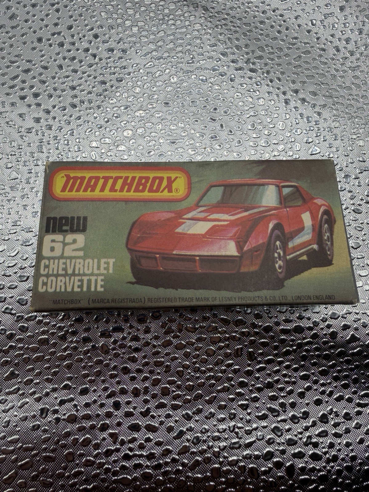 Matchbox Super Fast- Chevrolet Corvette – #62- 1979 Lesney England Pristine!