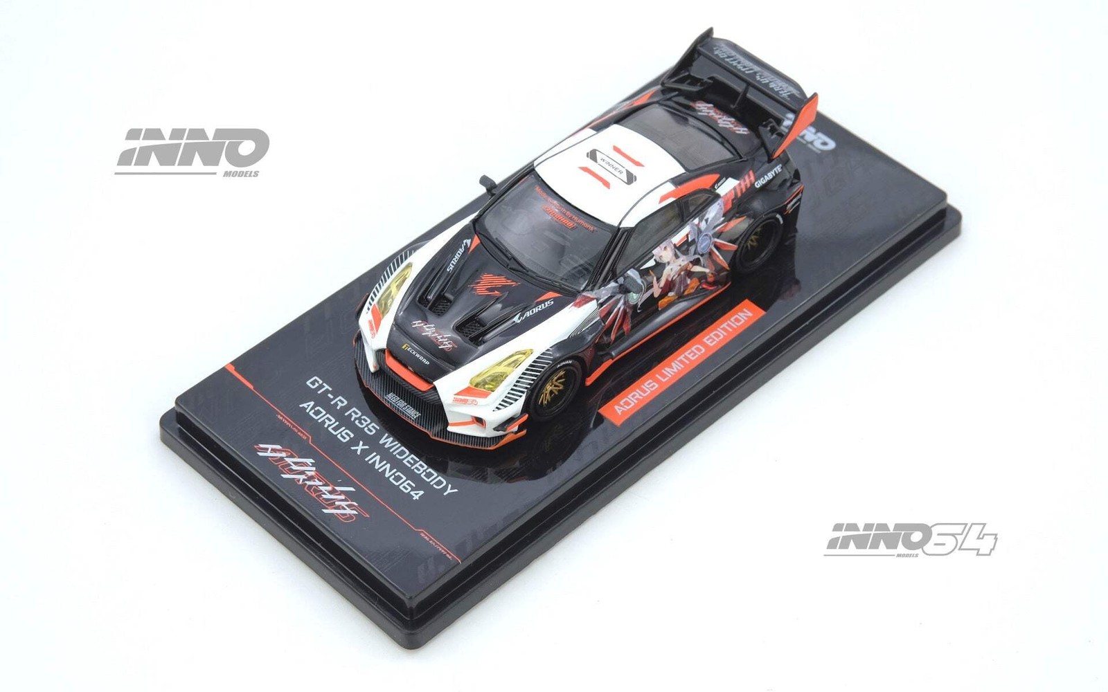 Inno64 1/64 GT-R R35 Widebody Aorus X Inno64 Limited Edition