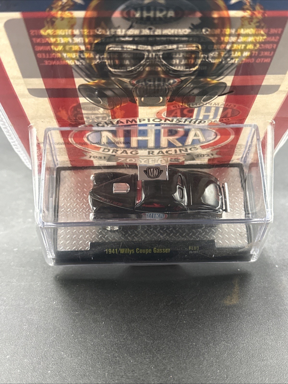 2020 M2 Machines NHRA SEMA only 600 pcs BLACK 1941 WILLYS COUPE GASSER FL03 20-1