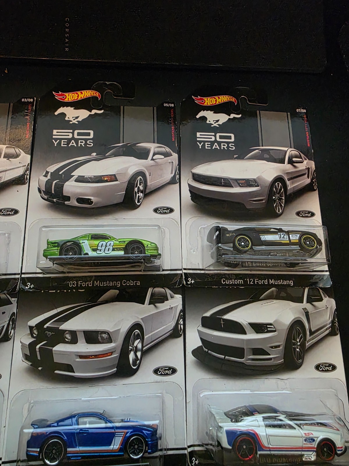 Hot Wheels 50 Years of Mustang 2013 Complete Set of 8 Cars