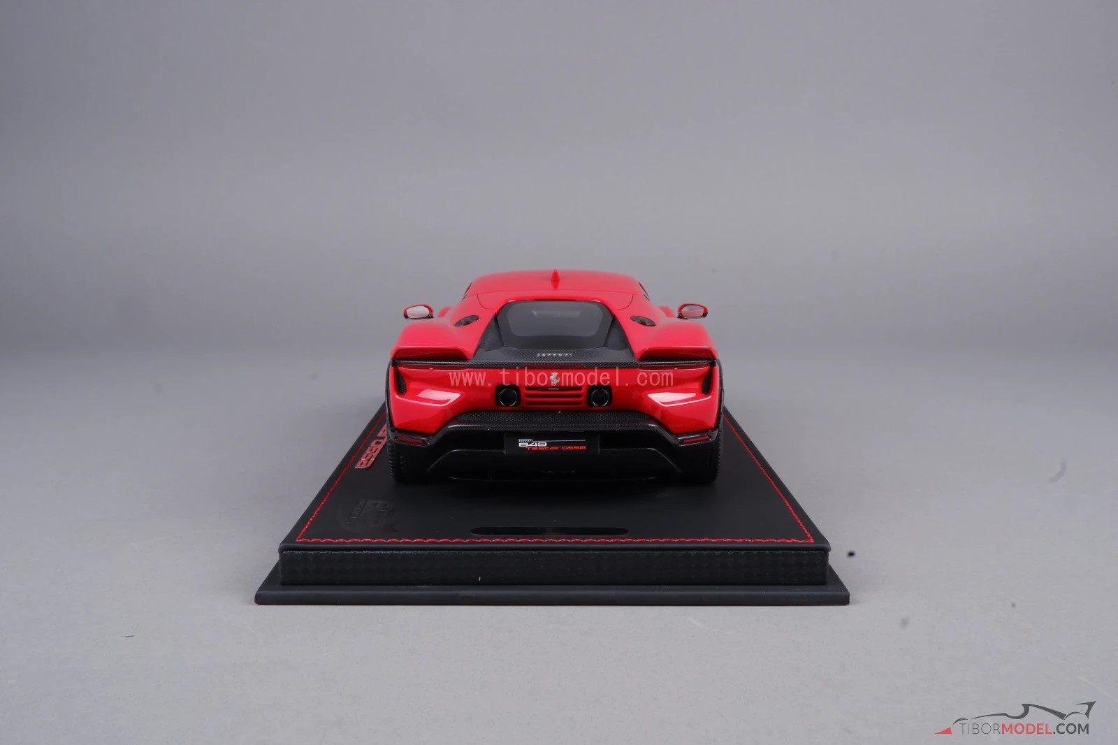 Ferrari 849 Testarossa 2025 red, rosso corsa, with showcase, 1:18 BBR, P18275D1