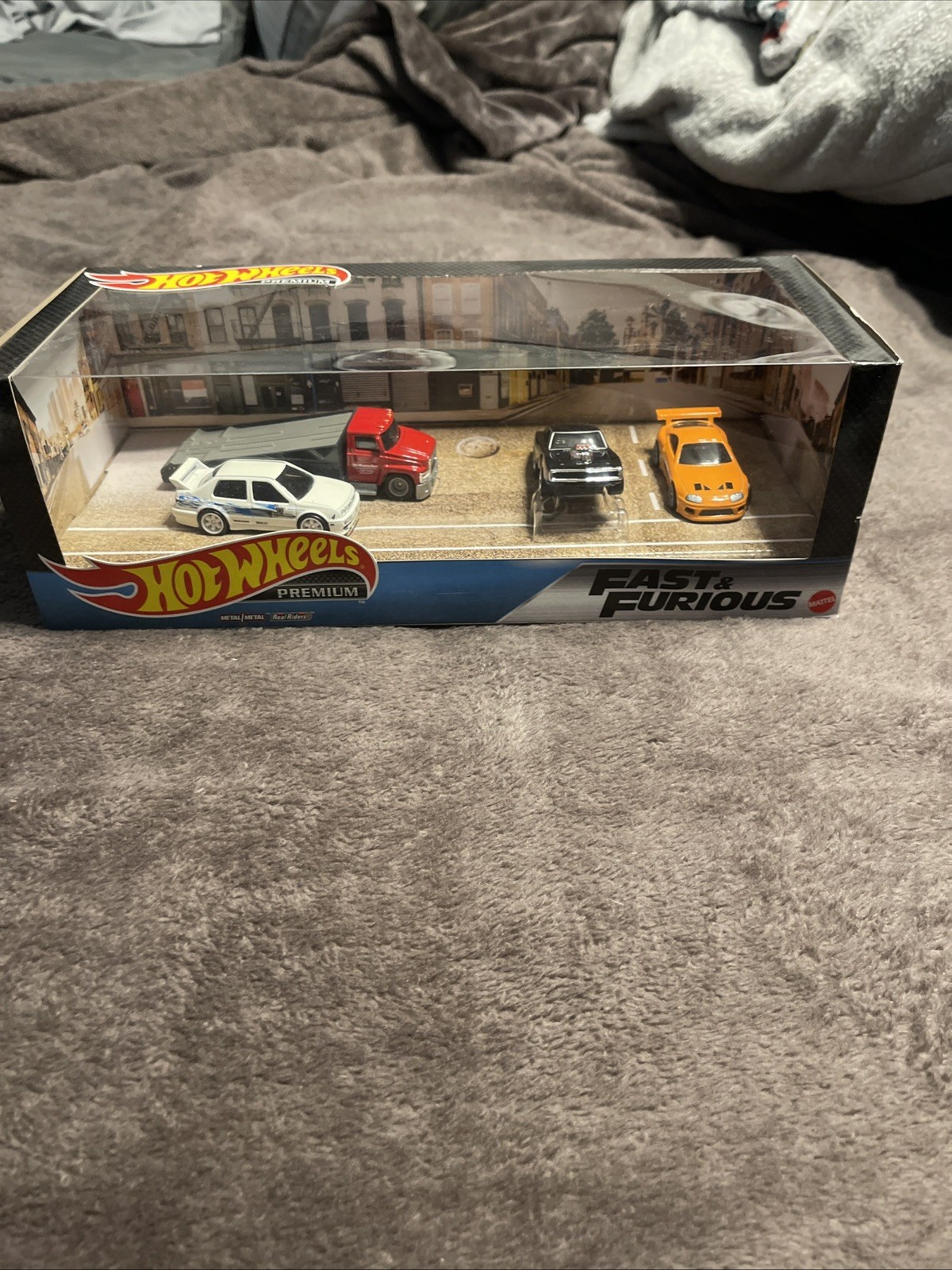 2020 Hot Wheels Premium Fast & Furious 4 Piece Diorama Box Set NIB