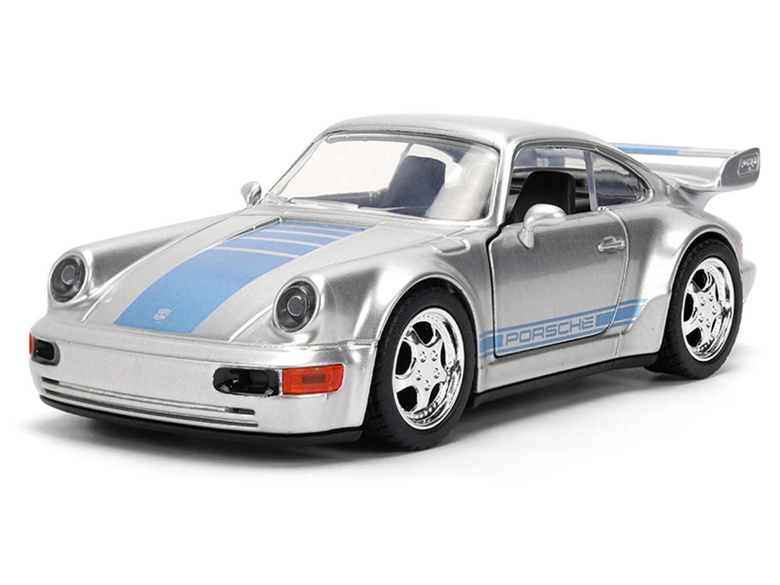 PORSCHE 911 CARRERA RS 3.8 SILVER “TRANSFORMERS” MOVIE 1/32 MODEL JADA 36210