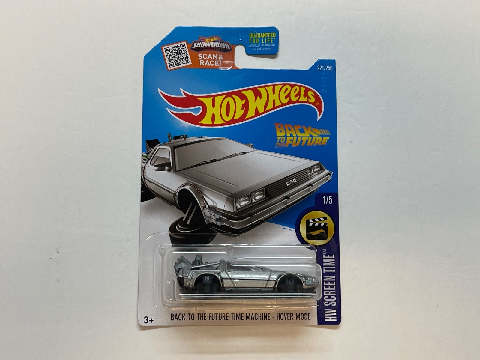 2016 HOT WHEELS HW SCREEN TIME BACK TO THE FUTURE TIME MACHINE-HOVER MODE #1/5