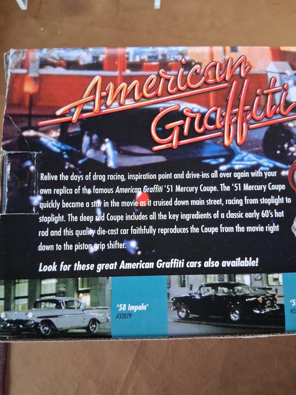 American Muscle 1951 Mercury Coupe American Graffiti 1:18 Diecast Car NIB