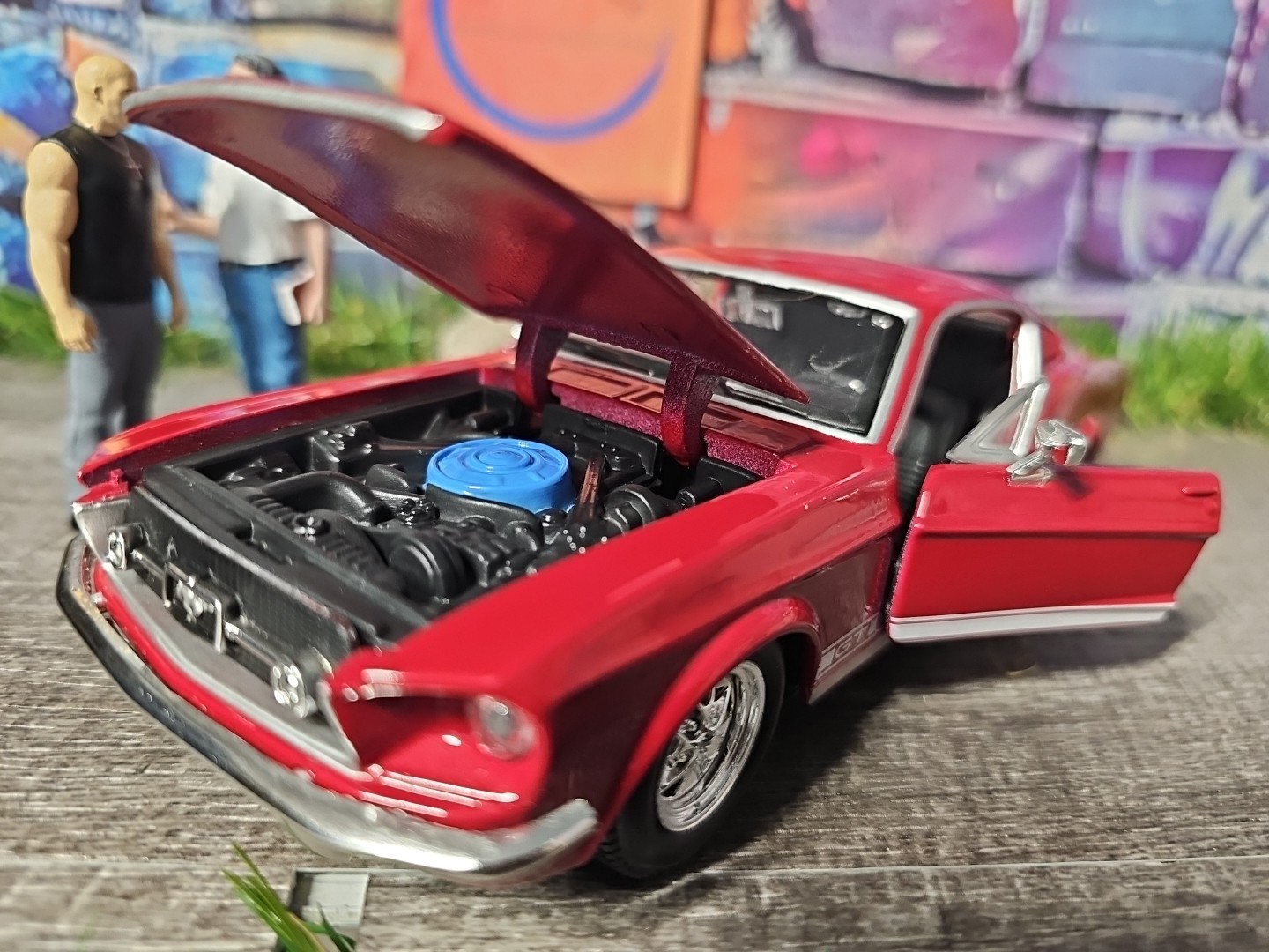 Maisto 1967 Ford Mustang GT Red 1:24 Diecast Car NO BOX