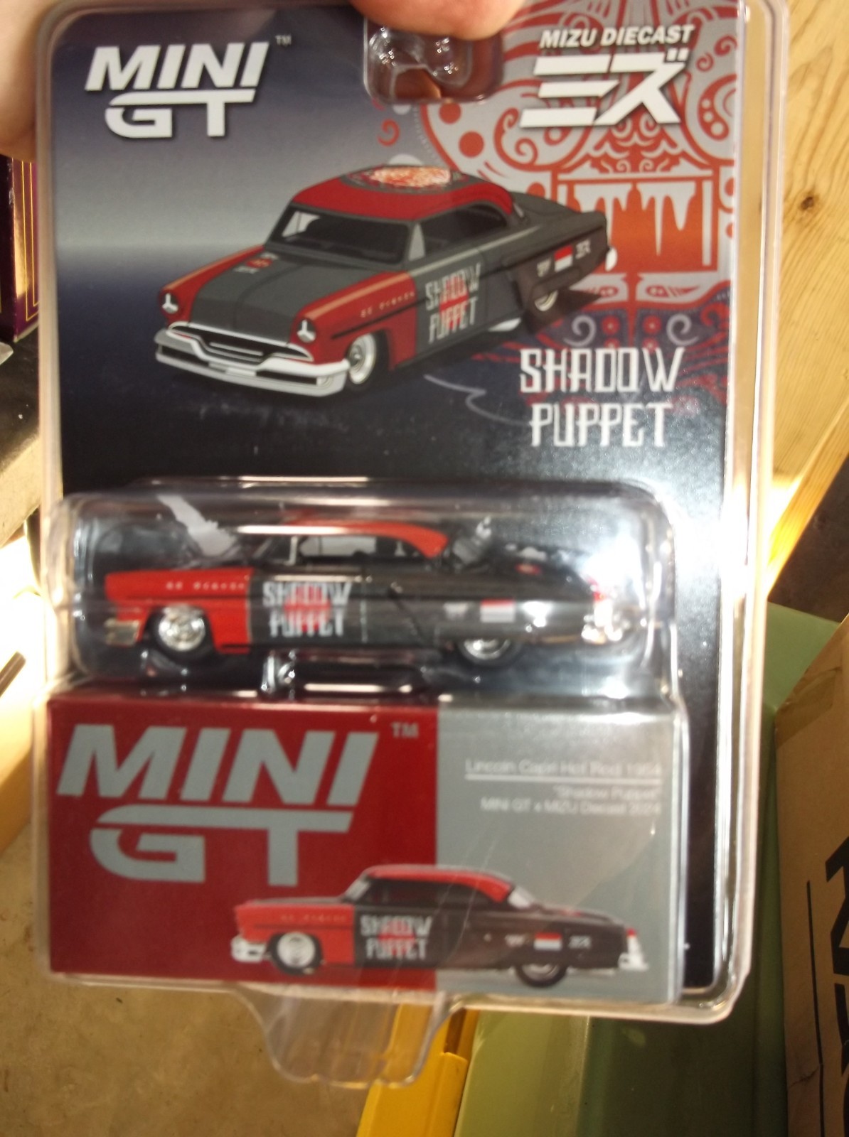 Mini gt 1/64 1954 Lincoln capri shadow puppet hot rod NIB