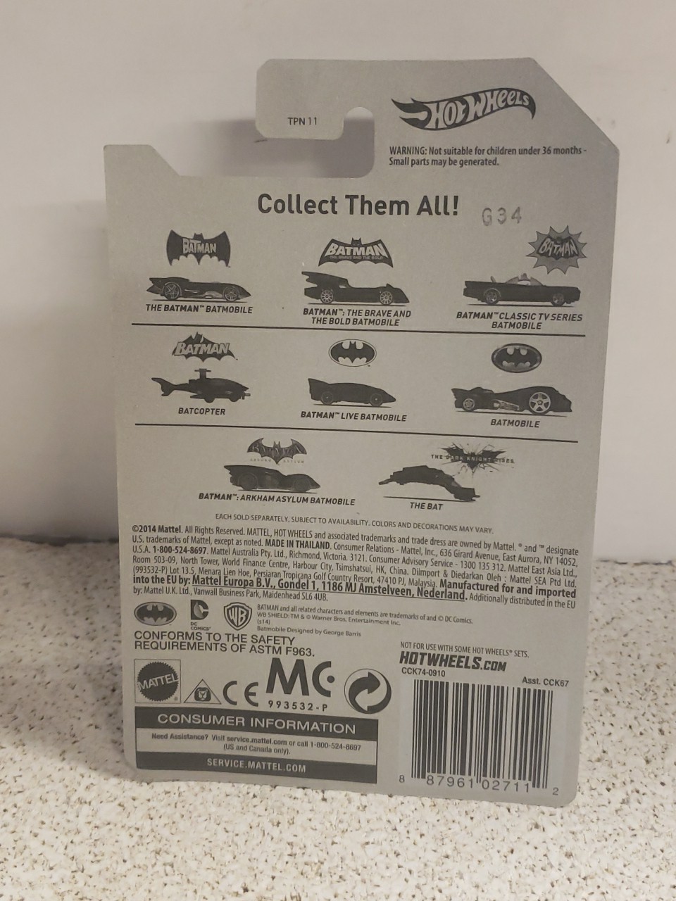 HOTWHEELS BATMAN: 75 Years of Batman #1,2,3,5,6,7,and 8. Missing #4