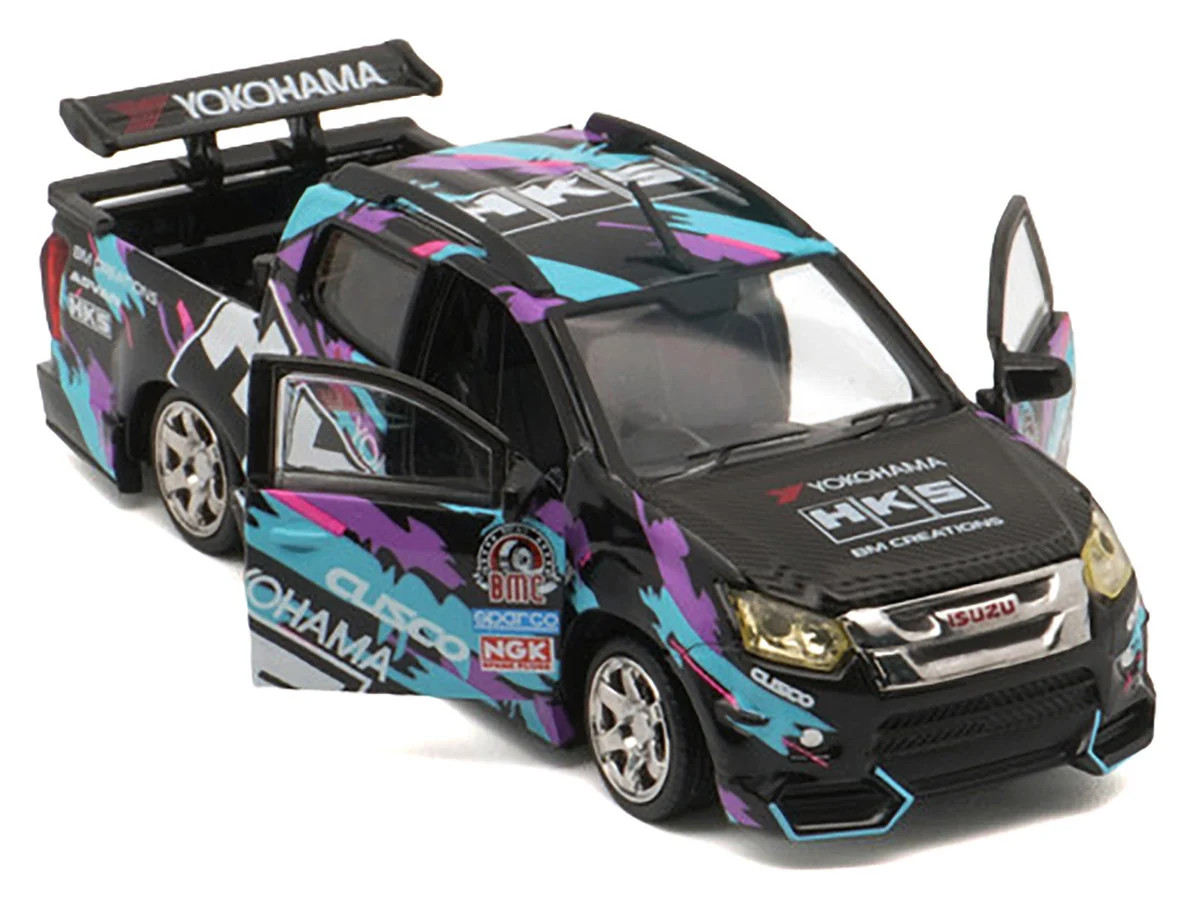 Isuzu D-Max Lowrider Pickup Truck RHD (Right Hand Drive) “HKS” Black with Graph