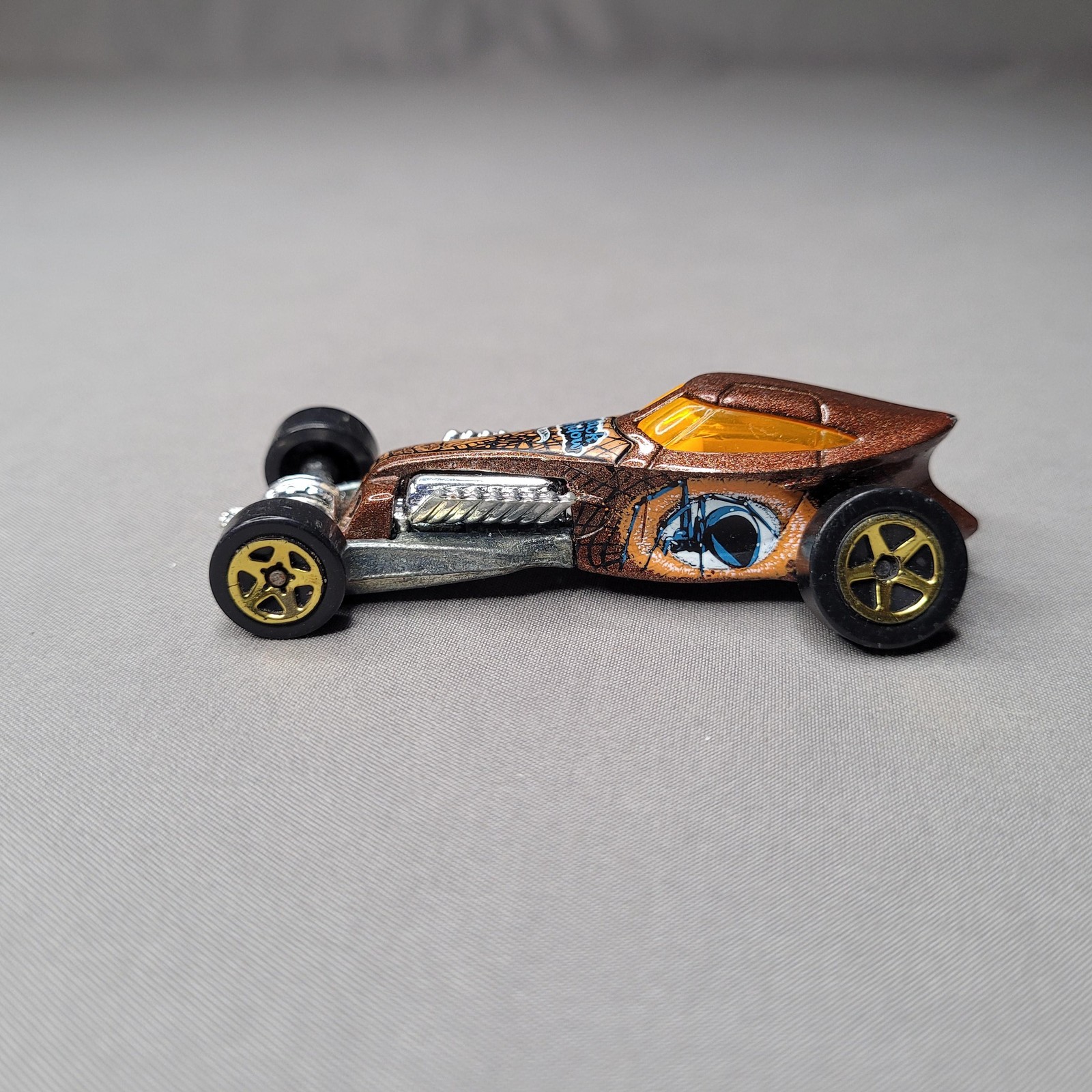 Vintage 1997 Hot Wheels Sweet 16 II Brown Black Widow Dragster Diecast Car Loose