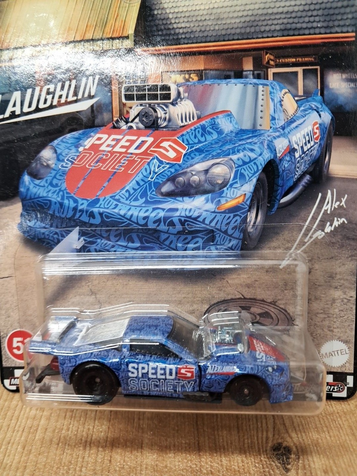 Hot Wheels Corvette Z06 Drag Racer Boulevard #51 Blue.