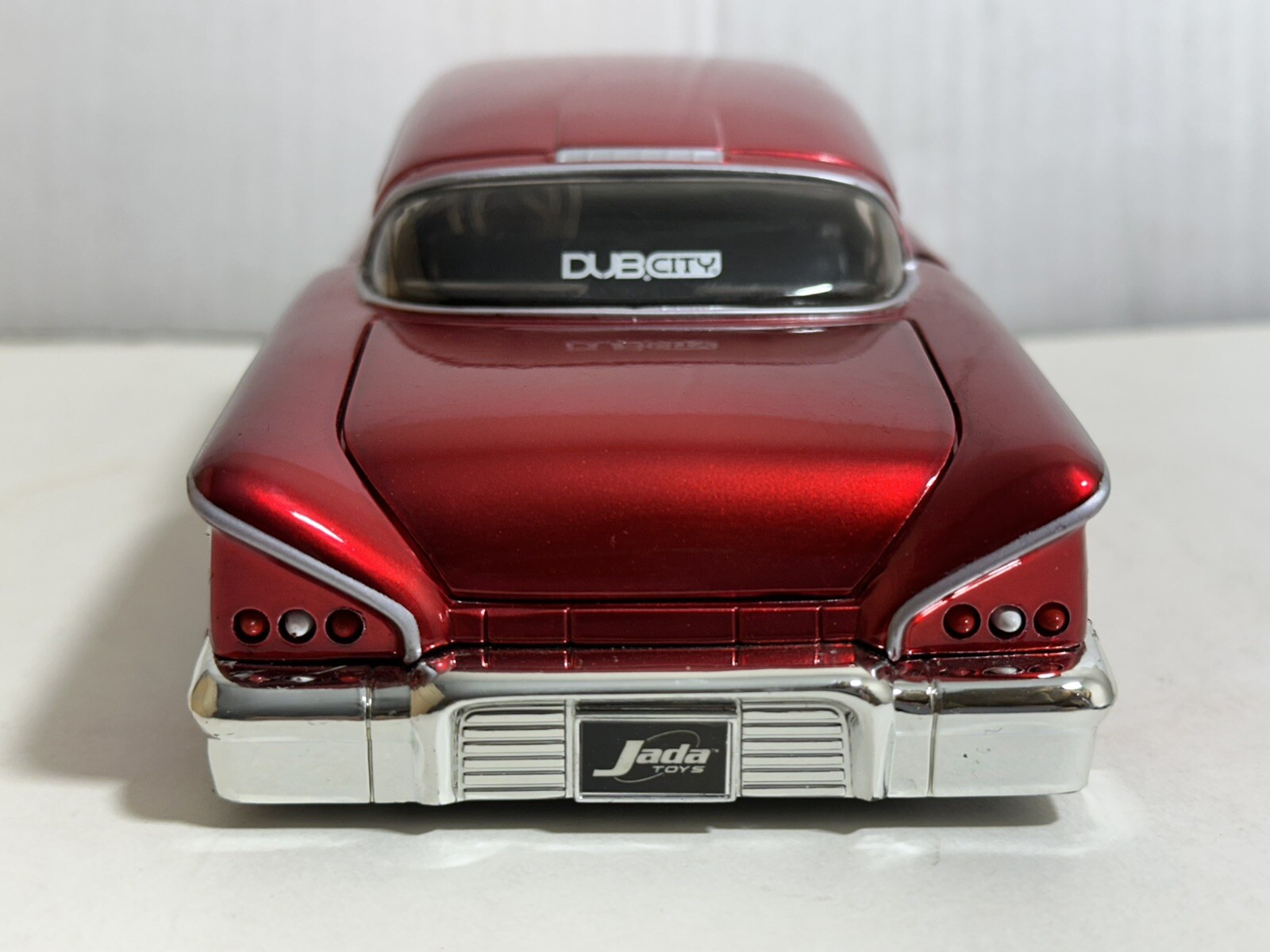 JADA DUB 1958 CHEVY IMPALA CANDY RED 1:24 DIECAST MODEL CAR NEW NO BOX