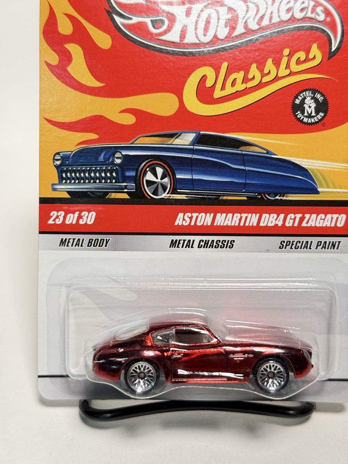 Hot Wheels Classics Series 5 – Aston Martin DB4 GT Zagato, Red w/Lace Wheels