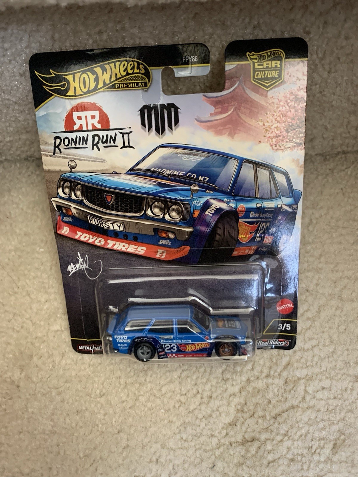 Hot Wheels Mad Mike Mazda RX-3 Wagon Ronin Run 2 NONMINT 1/64