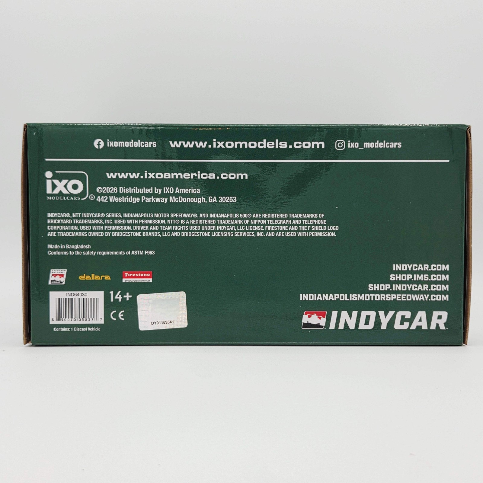iXO Models – 2025 Indy 500 Victory Row Collector’s Set 1:64 Palou/Malukas/O’Ward