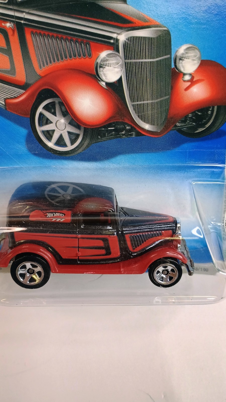 2008 Hot Wheels TREASURE HUNTS ’09 ~ ’34 FORD Red & Black ~ NEW w/ PROTECTOR