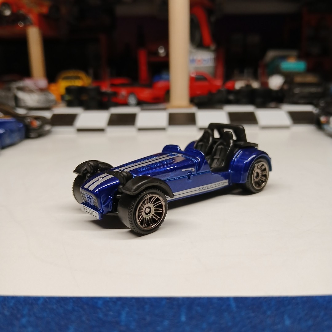 Blue Caterham R500 Silver Stripes Superlight 7 Caterham Superlight BLUE Caterham