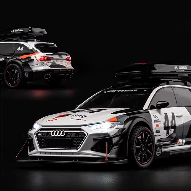 1:24 Audi RS6 Racing Car Diecast Alloy Metal Vehicle Model Collection Gift NEW