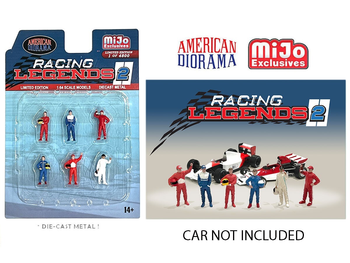American Diorama 1:64 Racing legend 2 Diecast Figures Set AD-76511-3D