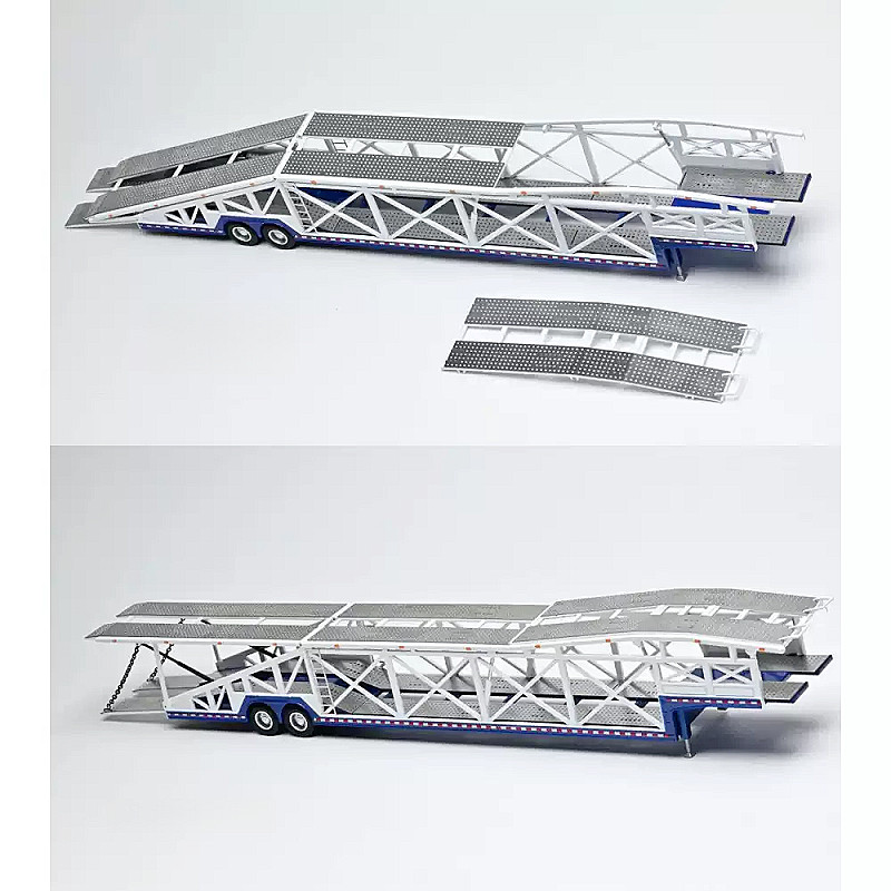 GCD 1:64 Jumbo Double-layer Alloy Car Carrier-Extra-long Giant Transport Model