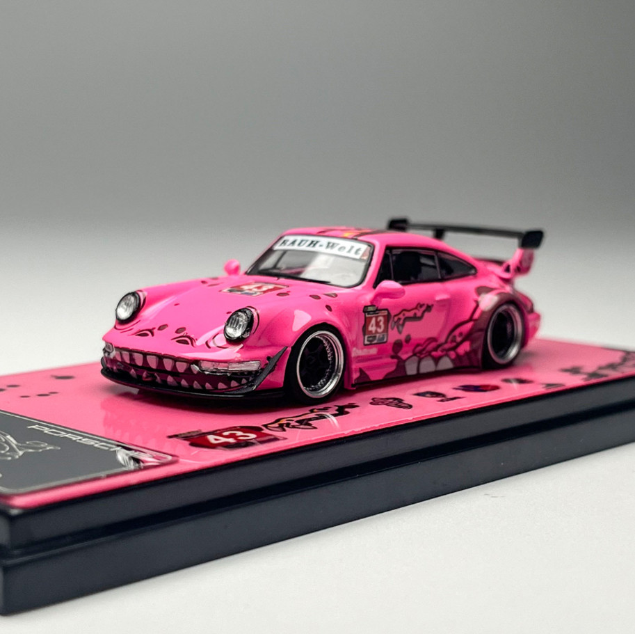 Flame 1:64 Scale Porsche RWB Modification 993 964 Alloy Diecast Model Car Gifts