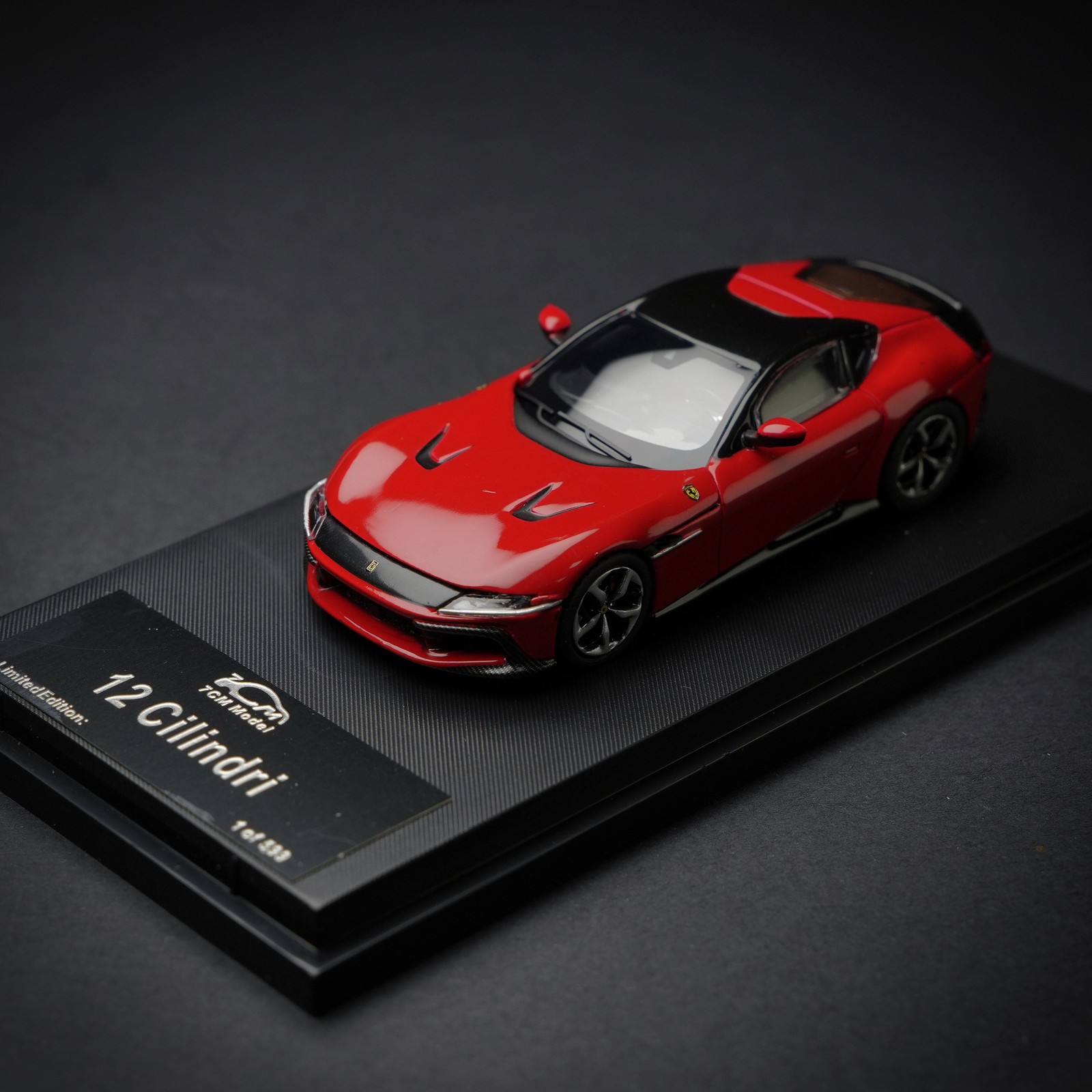 1/64 12 Cilindri Open Front Hood Diecast Alloy Car Model Collectible