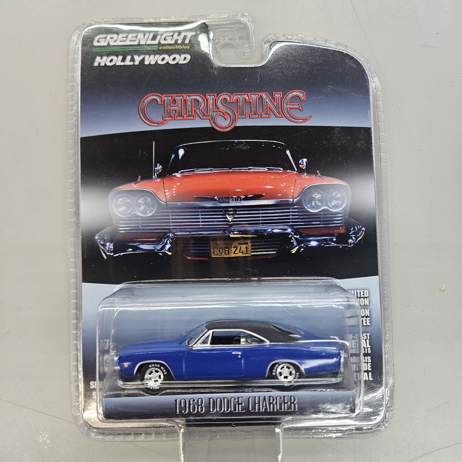 GREENLIGHT HOLLYWOOD SERIES 22 FROM THE MOVIE CHRISTINE 1968 DODGE CHARGER VHTF