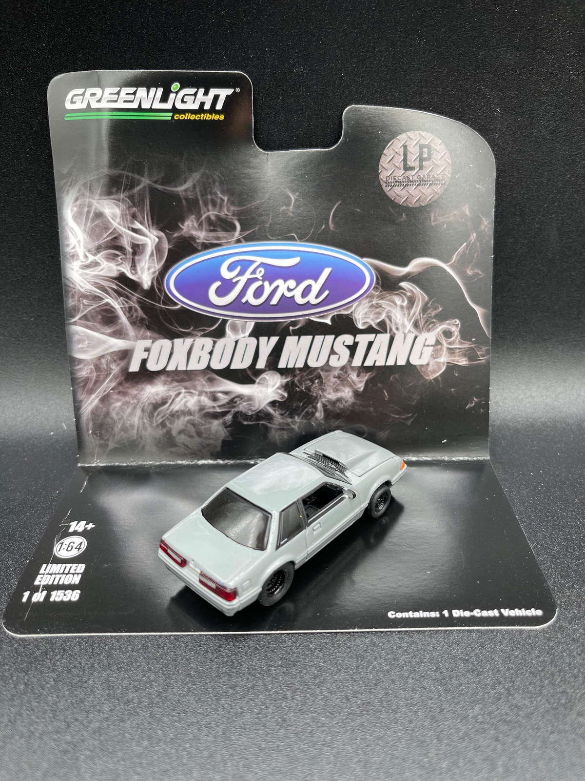 GREENLIGHT 1993 Ford Mustang 5.0 LX Destroyer Gray LP 1:64 Diecast Promo